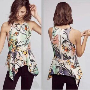 Anthropologie HD Paris Lucile Peplum Blouse